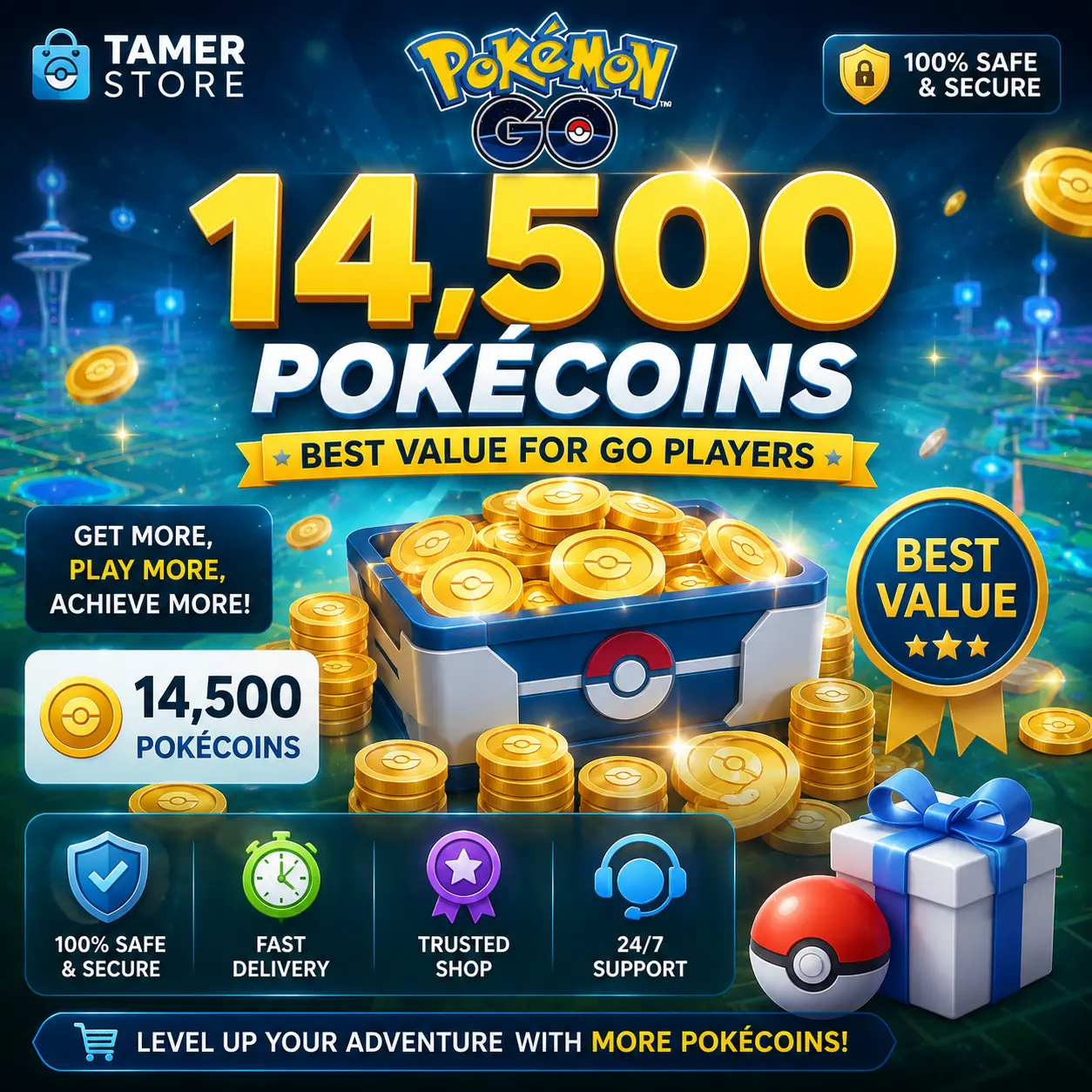 14,500 PokéCoins – Best Value for Go Players